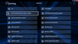 IPTV List of Movie Folders